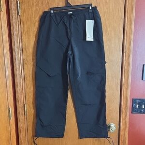 No Boundaries Black Cargo Drawstring Pants
